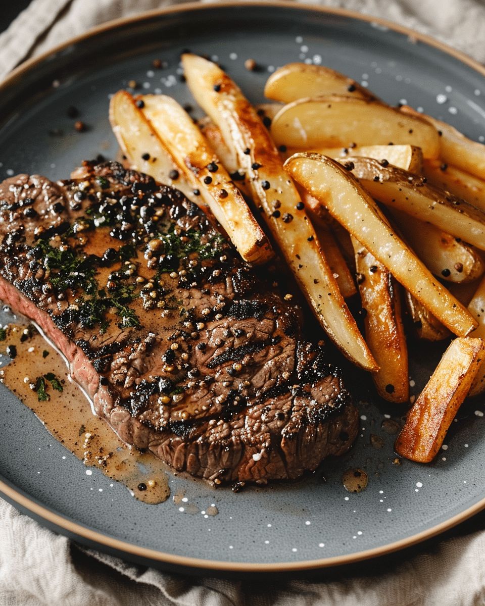 Classic Steak au Poivre with Truffled Frites: The Ultimate French Bistro Guide step 3