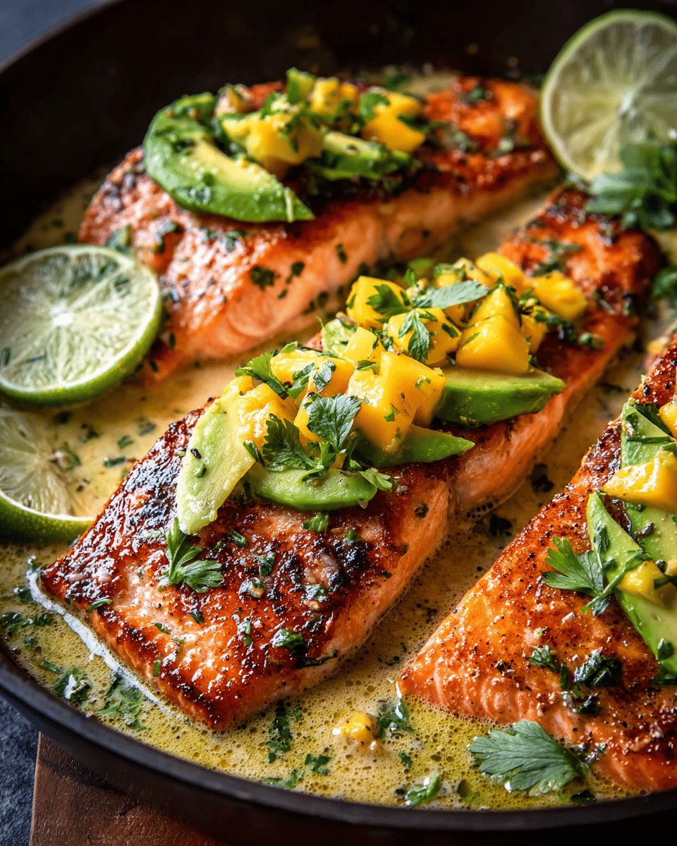 Coconut Lime Salmon with Avocado Mango Salsa: A 25-Minute Tropical Feast step 2