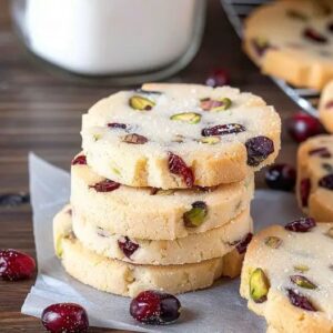 Cranberry Pistachio Shortbread Cookies with White Chocolate: The Ultimate Holiday Treat 1