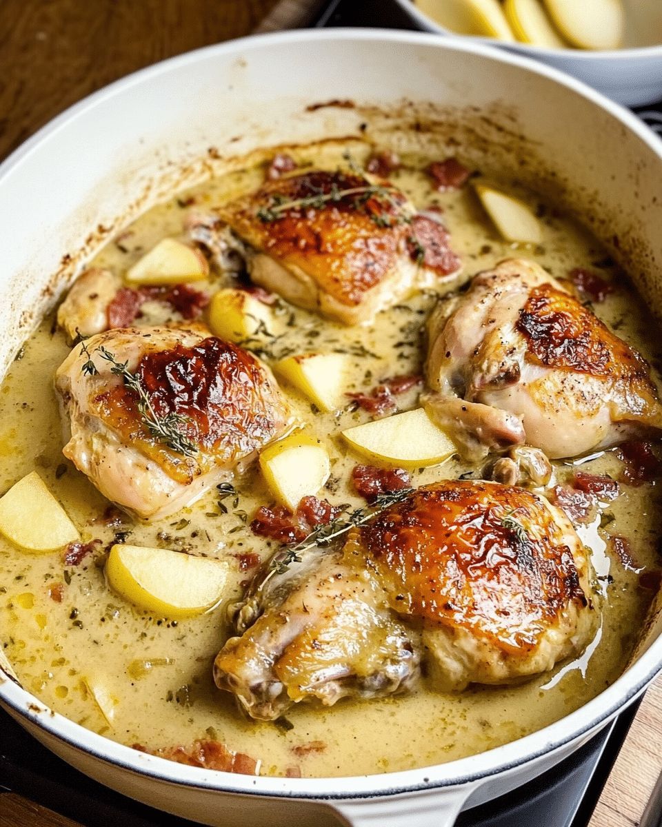 Creamy Apple Cider Chicken with Bacon and Apples: The Ultimate Comfort Recipe step 2
