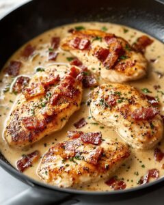 Creamy Bacon Chicken Skillet Recipe: A 25-Minute Gourmet Dinner 1