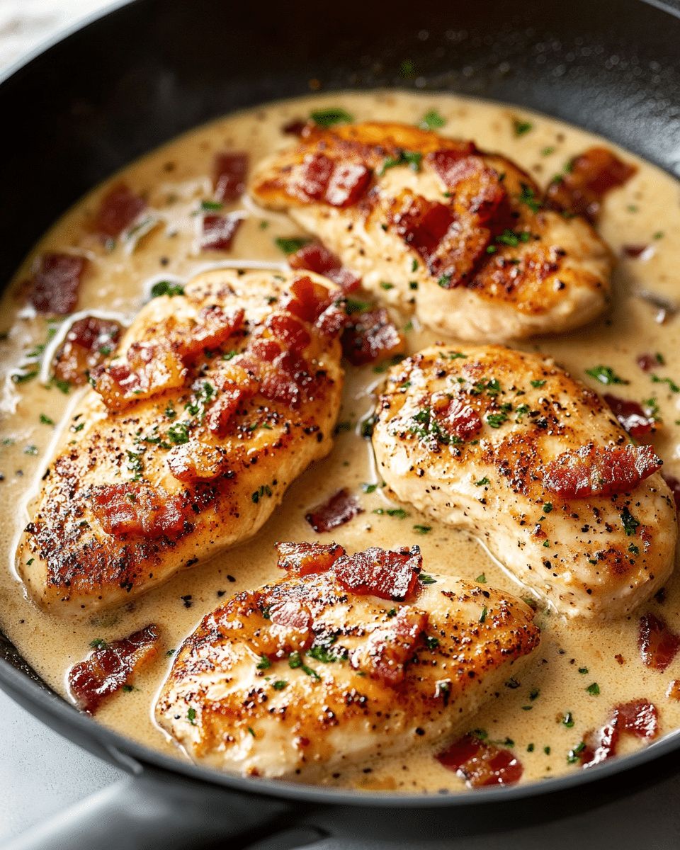 Creamy Bacon Chicken Skillet Recipe: A 25-Minute Gourmet Dinner step 3