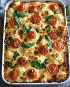 Creamy Baked Cauliflower with Mozzarella and Tomatoes: The Ultimate Comfort Dish 1