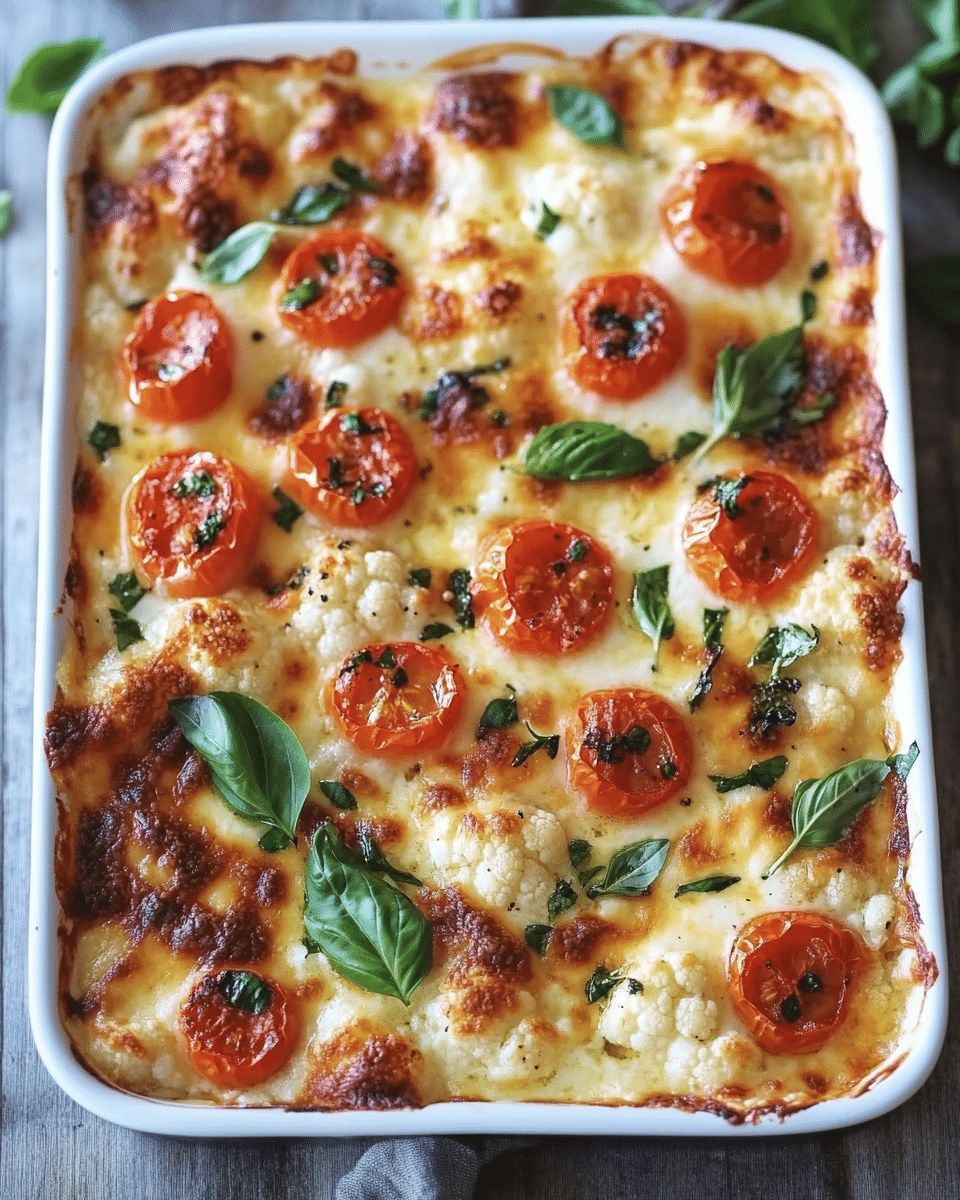 Creamy Baked Cauliflower with Mozzarella and Tomatoes: The Ultimate Comfort Dish step 4