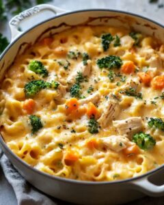 Creamy Baked Chicken Broccoli Pasta Casserole | CookWithFeast photo 1