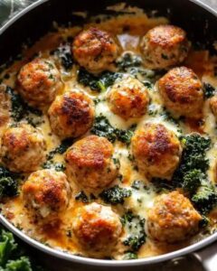Creamy Baked Italian Chicken Sausage Meatballs with Kale: A 40-Minute Gourmet Dinner 1