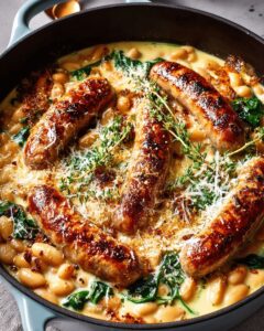 Creamy Bean & Spinach Chicken Sausage Skillet: The Ultimate One-Pan Dinner 1
