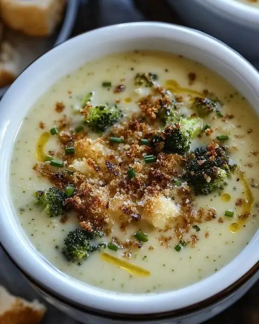 Creamy Broccoli Gruyere Soup with Garlic Breadcrumbs: The Ultimate Comfort Bowl step 1