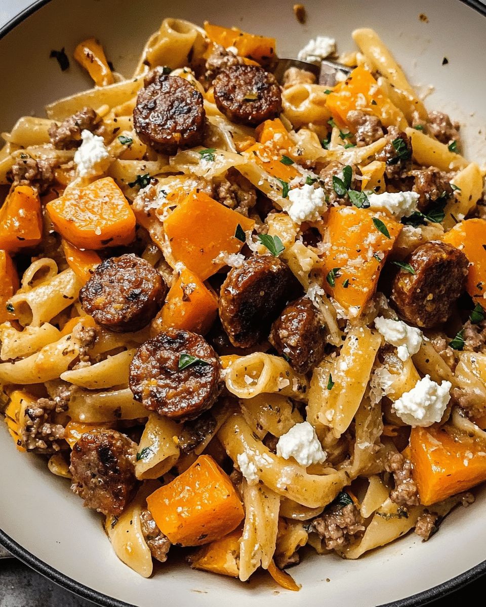 Creamy Butternut Squash and Sausage Pasta: The Ultimate Cozy Comfort Food step 3