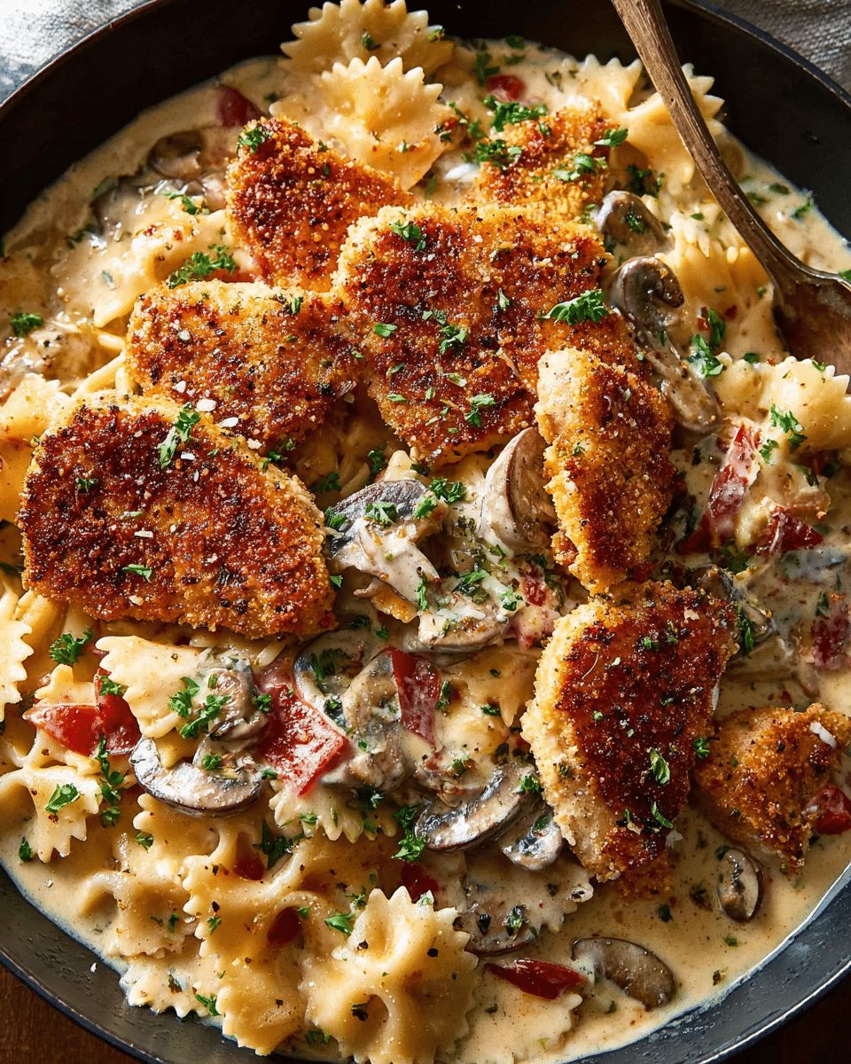 Creamy Cajun Chicken & Mushroom Pasta: The Ultimate Comfort Recipe step 4