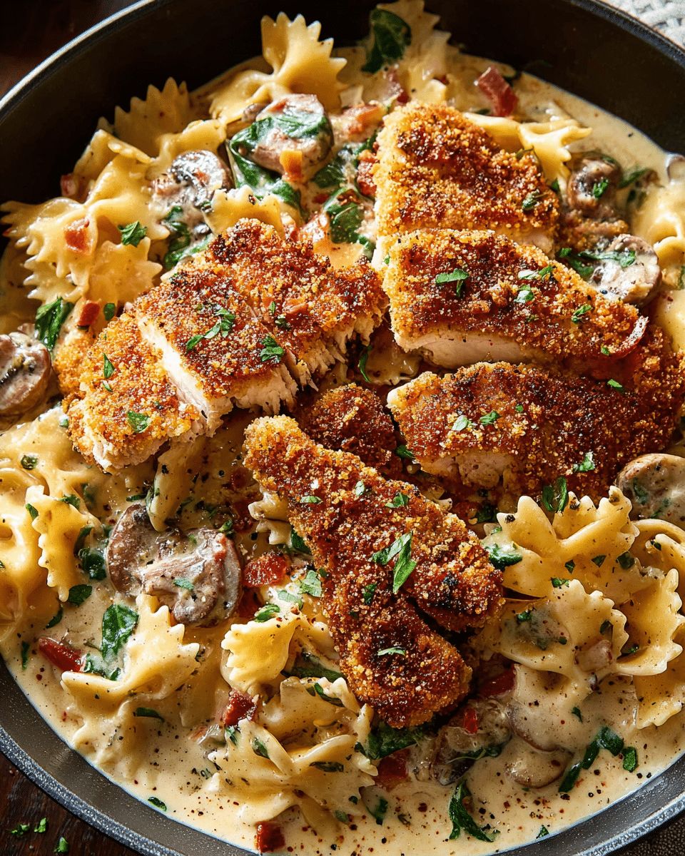 Creamy Cajun Chicken & Mushroom Pasta: The Ultimate Comfort Recipe step 6