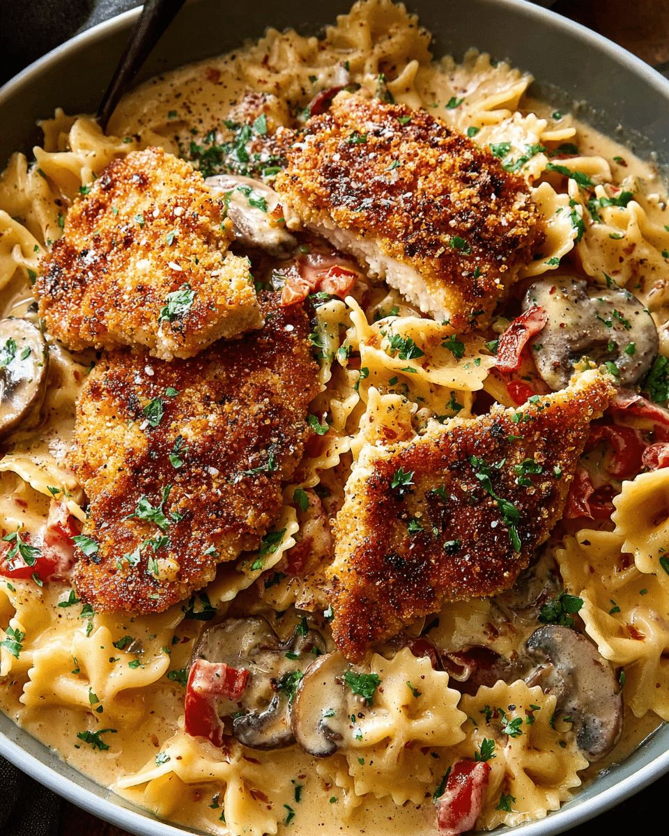 Creamy Cajun Chicken & Mushroom Pasta: The Ultimate Comfort Recipe step 7