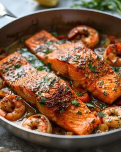 Creamy Cajun Salmon and Shrimp Recipe: A Bold 20-Minute Seafood Feast 1