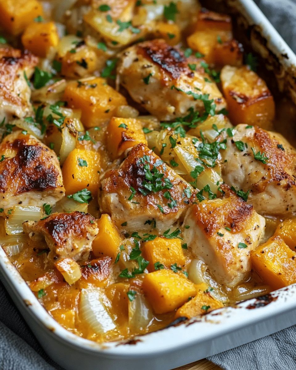 Creamy Chicken and Butternut Squash Bake: A Healthy Comfort Meal step 2