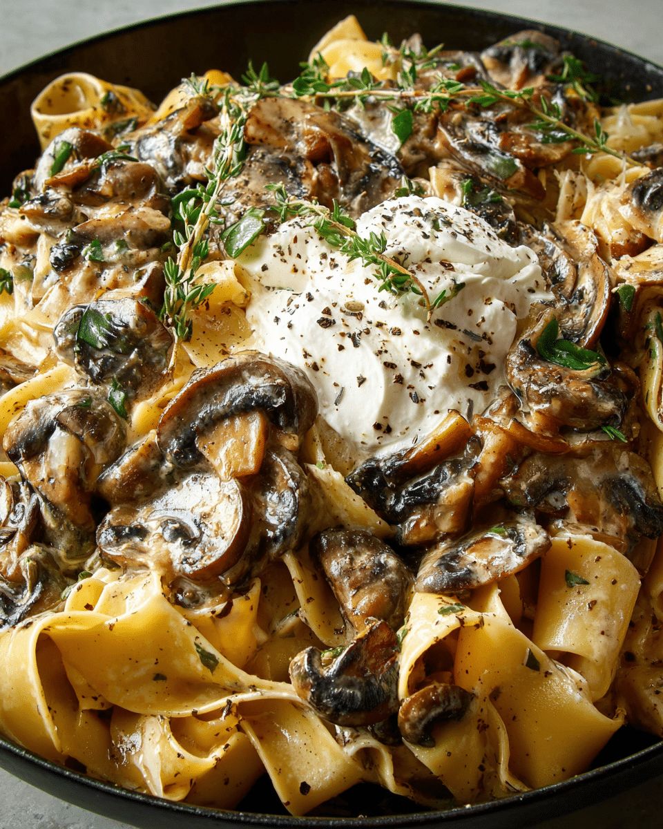 Creamy Chicken and Mushroom Pappardelle with Burrata: The Ultimate Comfort Recipe step 4