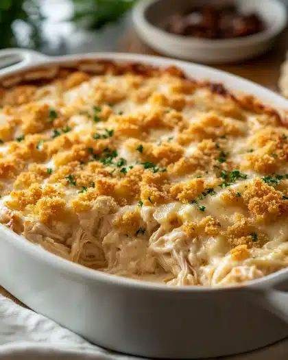 Creamy Chicken Casserole with Crispy Cracker Topping: The Ultimate Comfort Recipe step 5