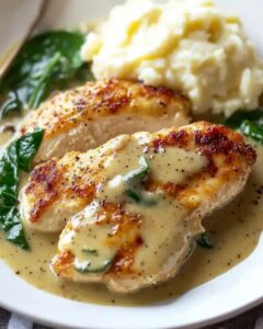 Creamy Chicken Dijon with Spinach and Shallots: A 30-Minute Gourmet Dinner 1