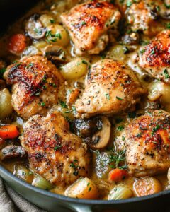 Creamy Chicken Fricassee with Vegetables: The Ultimate Comfort Food Recipe 1