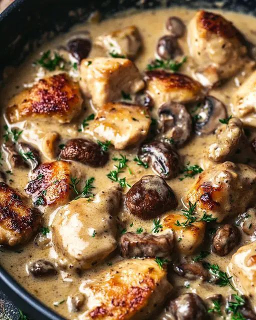 Creamy Chicken with Mushrooms and Dijon Sauce (30-Minute Recipe) step 1