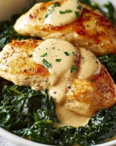 Creamy Garlic Chicken with Sautéed Spinach: The Ultimate 35-Minute Comfort Meal 1