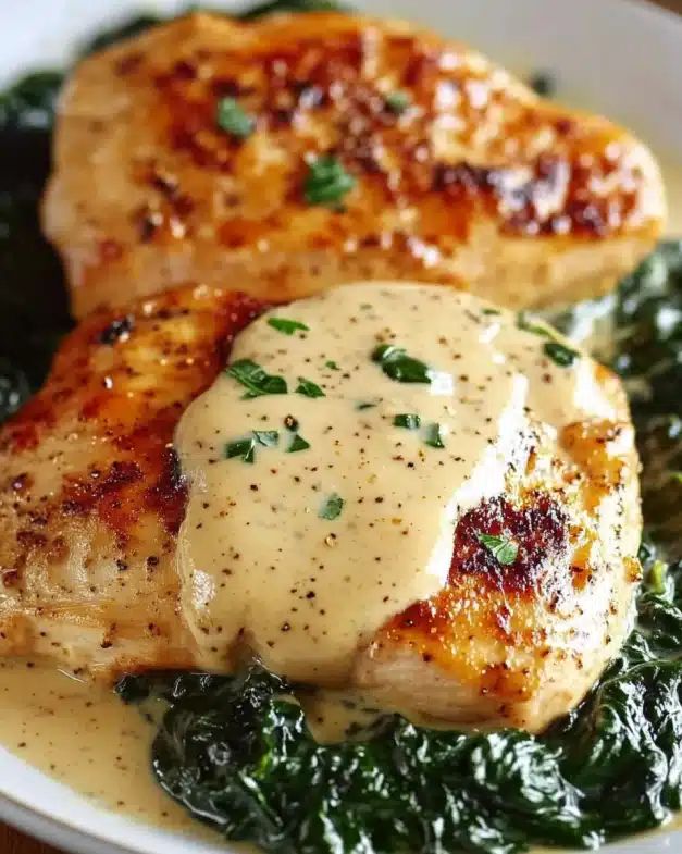 Creamy Garlic Chicken with Sautéed Spinach: The Ultimate 35-Minute Comfort Meal step 2