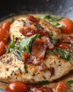 Creamy Garlic Parmesan Chicken with Spinach and Tomatoes: A Flavorful Dinner Recipe 1