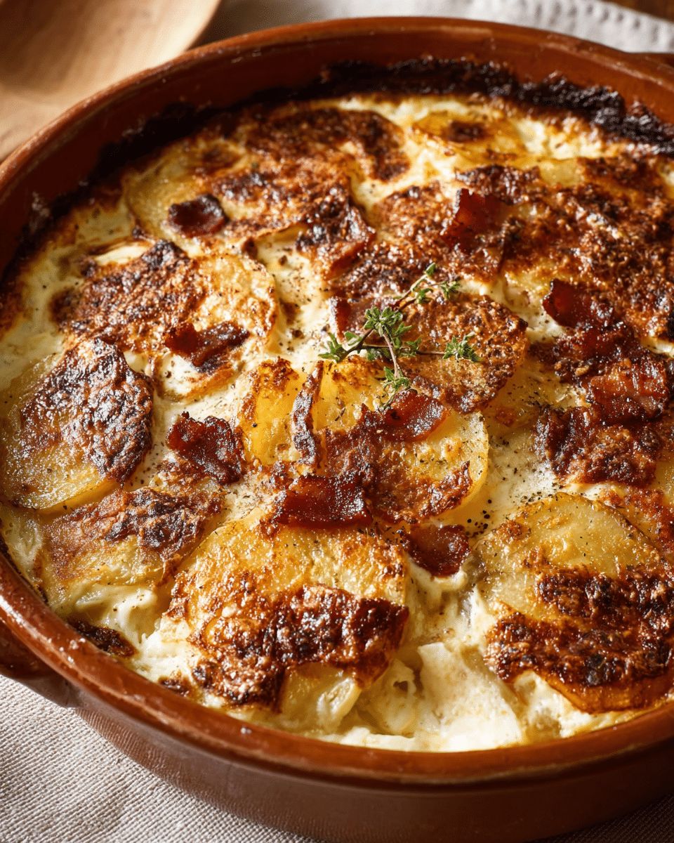 Creamy Garlic Potato Gratin with Crispy Bacon: The Ultimate Comfort Side Dish step 5