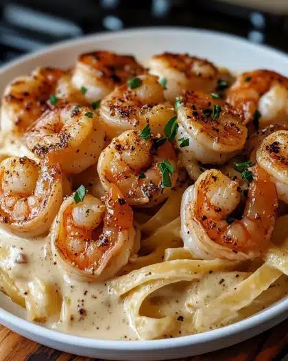 Creamy Garlic Shrimp Fettuccine: The Ultimate 30-Minute Alfredo Recipe step 3