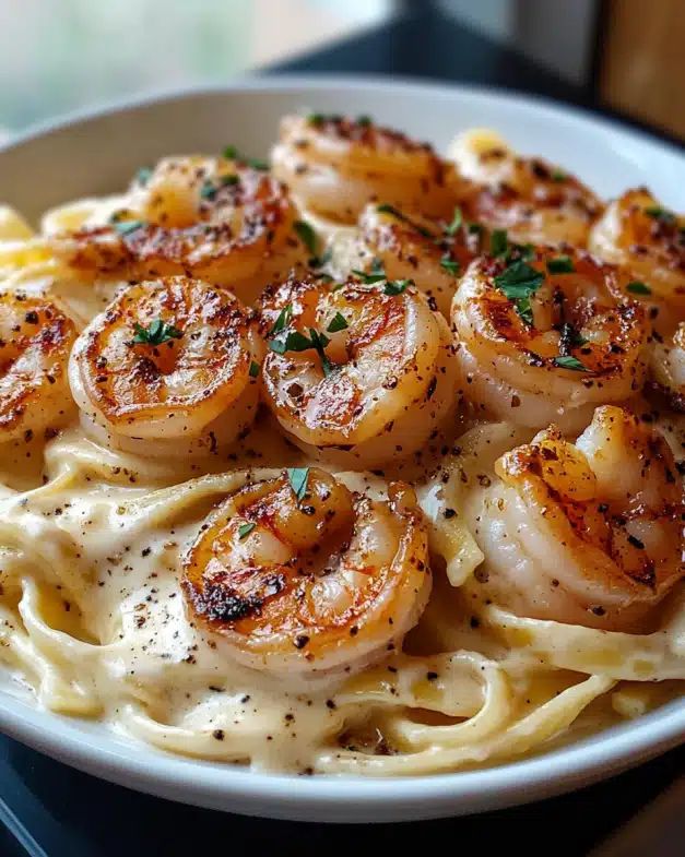 Creamy Garlic Shrimp Fettuccine: The Ultimate 30-Minute Alfredo Recipe step 4