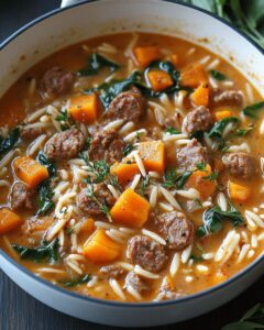 Creamy Italian Sausage and Orzo Soup: The Ultimate Cozy One-Pot Meal 1