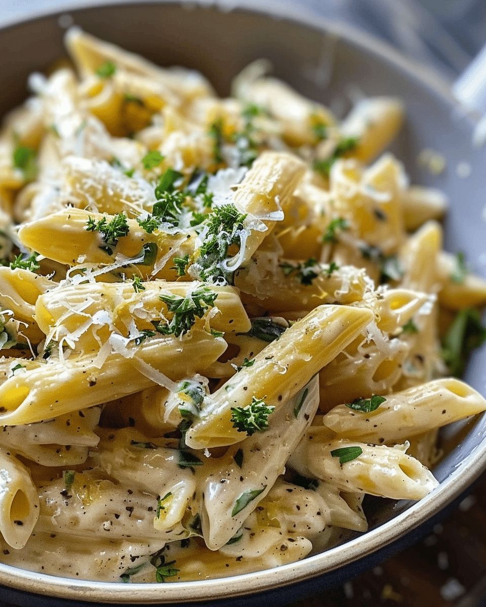 Creamy Lemon Parmesan Pasta with Fresh Herbs: A Comforting 25-Minute Meal step 2