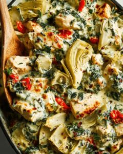 Creamy Lemon Spinach Artichoke Chicken Bake: The Ultimate One-Pan Dinner 1