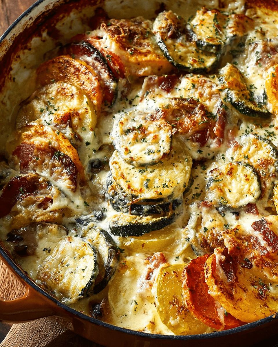 Creamy Mushroom, Bacon & Root Vegetable Gratin — The Ultimate Comfort Dish step 5
