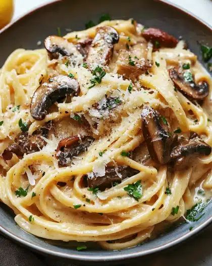 Creamy Mushroom Pasta with Lemon & Herbs | 35-Minute Comfort Food step 1