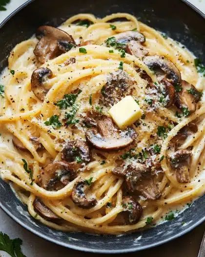 Creamy Mushroom Pasta with Lemon & Herbs | 35-Minute Comfort Food step 2