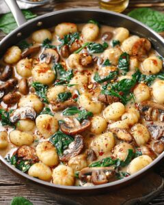 Creamy Mushroom Spinach Gnocchi: A Luxurious 30-Minute Dinner 1