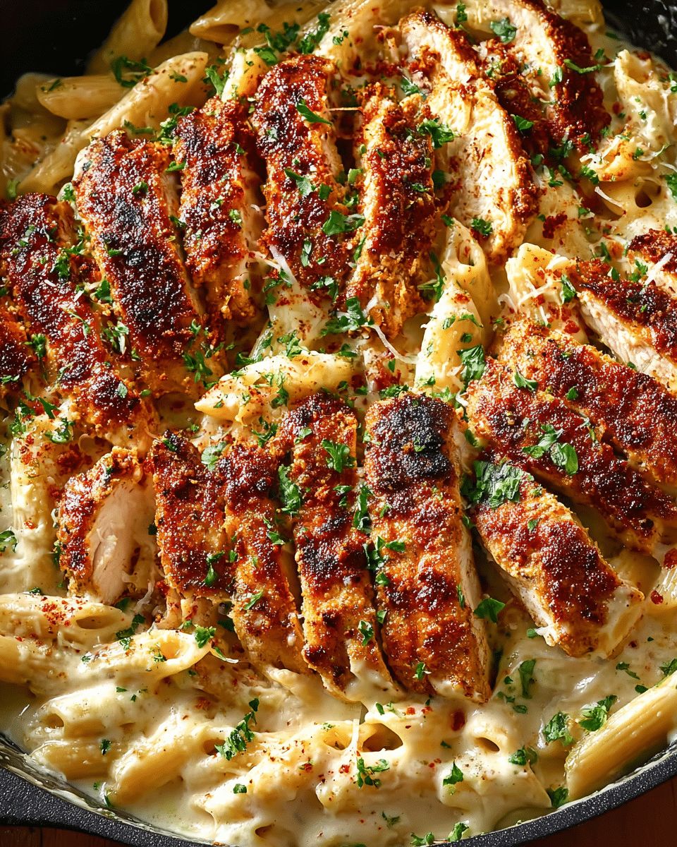 Creamy Parmesan Chicken Penne Pasta: The Ultimate Comfort Meal step 5