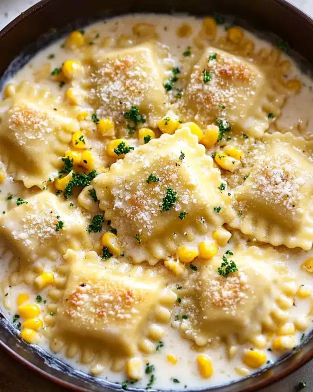 Creamy Parmesan Corn Ravioli Skillet: A 25-Minute Comfort Meal step 2