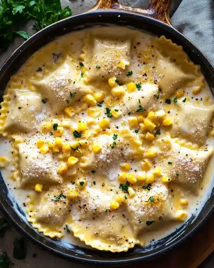 Creamy Parmesan Corn Ravioli Skillet: A 25-Minute Comfort Meal step 5