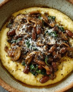 Creamy Polenta with Mushrooms, Greens & Beans: The Ultimate Comfort Dinner 1