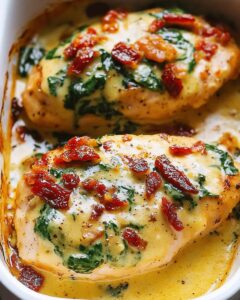 Creamy Smothered Chicken with Spinach and Sun-Dried Tomatoes | Cook with Feast 1