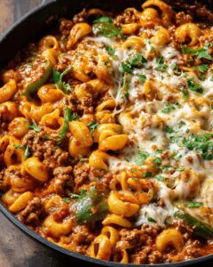 Creamy Spicy Beef & Poblano Pasta Skillet: The Ultimate One-Pan Comfort Dinner 1