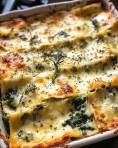 Creamy Spinach and Ricotta Lasagna with Herb-Infused Cheese Sauce 1