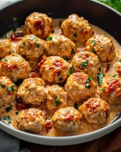 Creamy Sun-Dried Tomato Chicken Meatballs: The Ultimate 40-Minute Comfort Dinner step 3