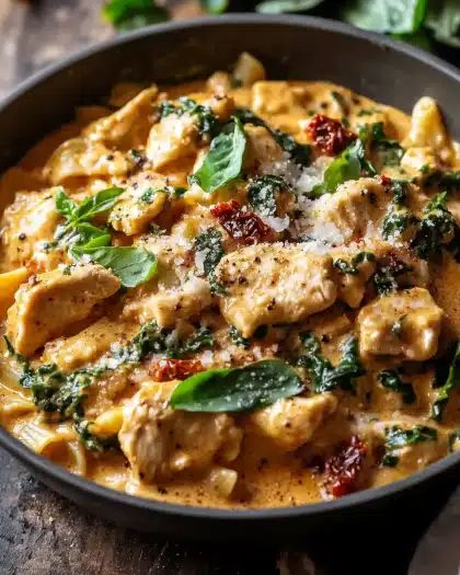 Creamy Sun-Dried Tomato Chicken Pasta: The Ultimate One-Pot Comfort Meal step 4