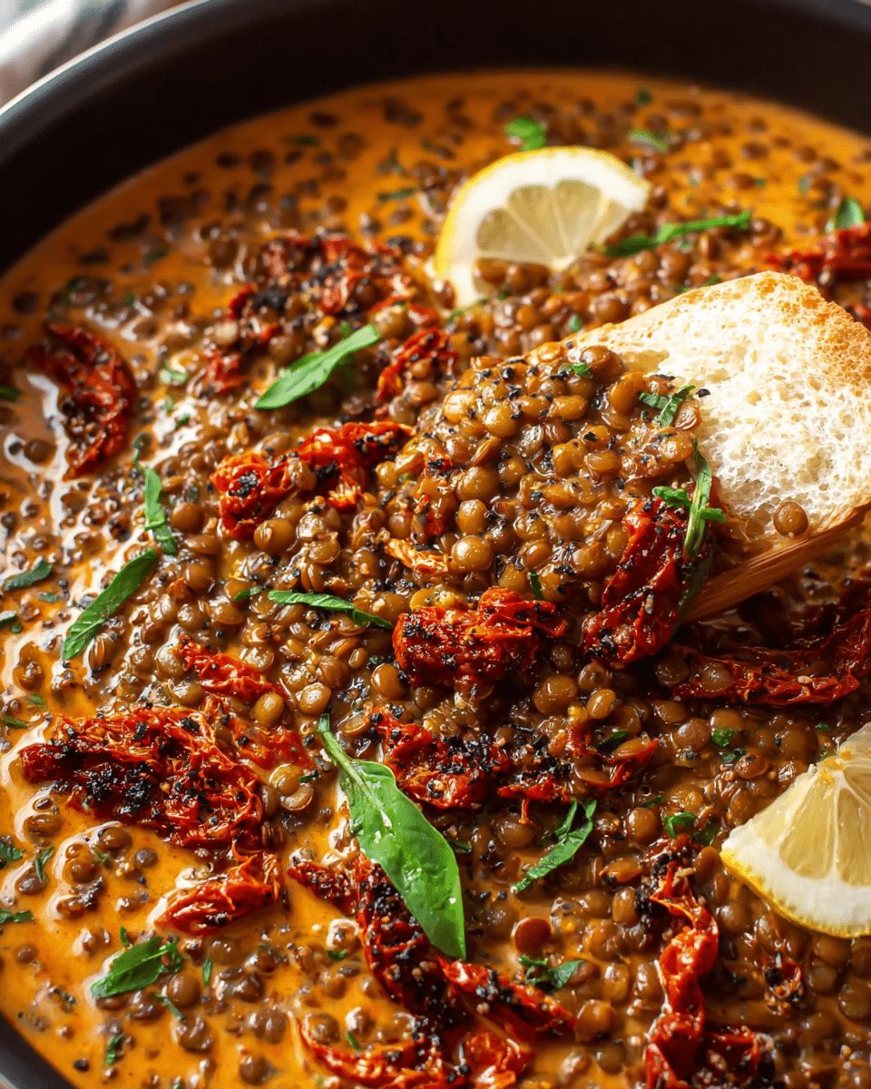 Creamy Sun-Dried Tomato Lentils: The Best One-Pan Vegetarian Dinner step 1