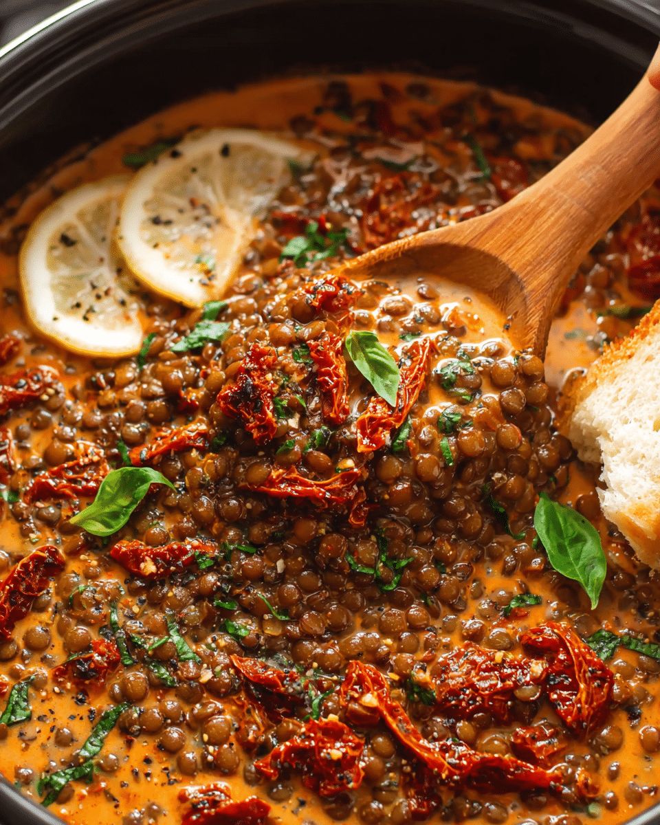 Creamy Sun-Dried Tomato Lentils: The Best One-Pan Vegetarian Dinner step 2