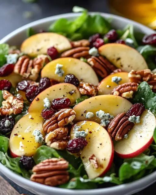 Crisp Apple Pecan Salad with Tangy Apple Cider Vinaigrette step 3