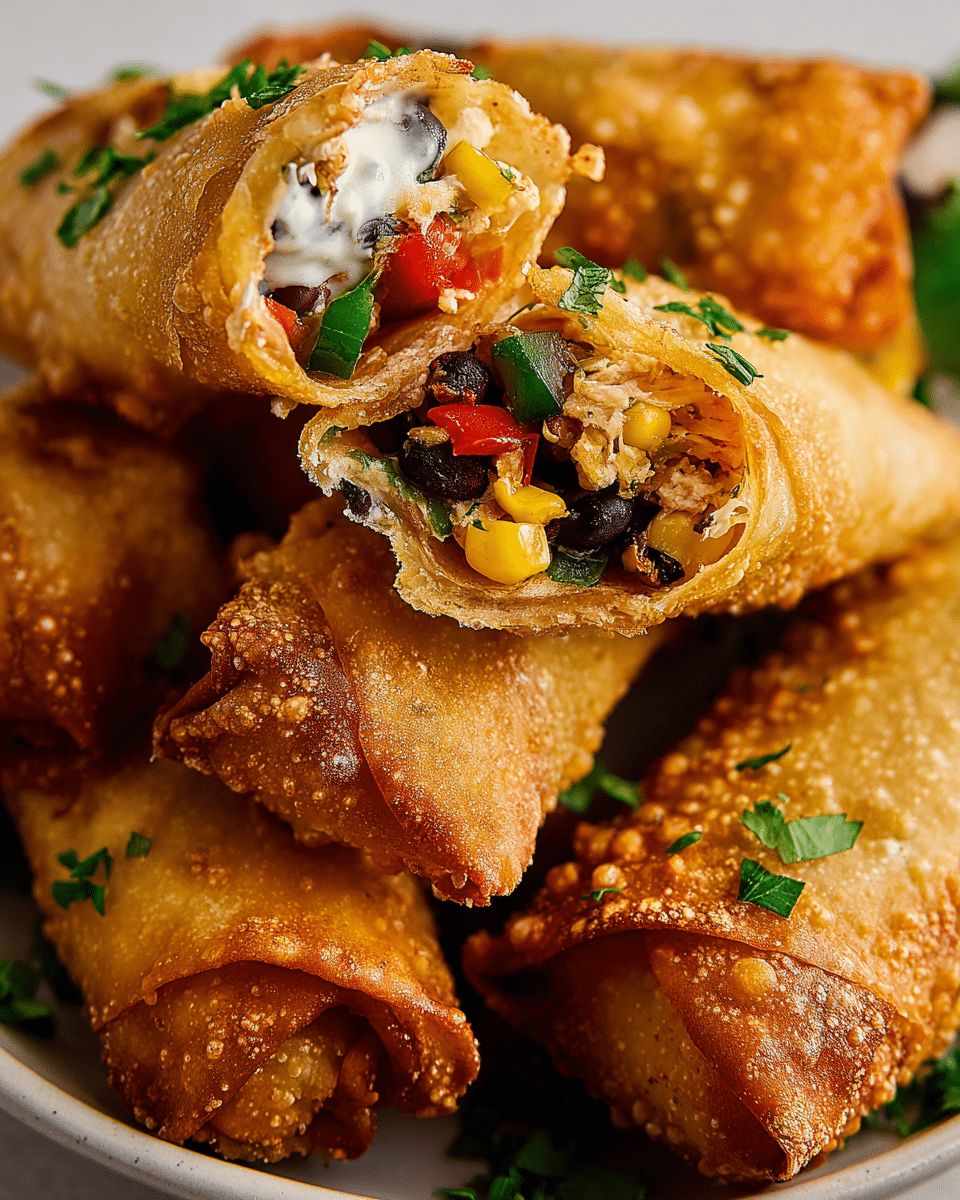 Crispy Air Fryer Chicken Egg Rolls: Best Jalapeño Cream Cheese Recipe Line 2: step 4