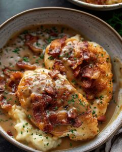 Crispy Bacon Chicken with Homemade Gravy: The Ultimate Comfort Food Recipe 1